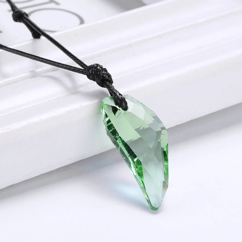 Punk Men Chain Choker Necklaces Rock Crystal Wolf Tooth Adjustable Pendant Necklace Fashion Jewelry Gift | Украшения и аксессуары