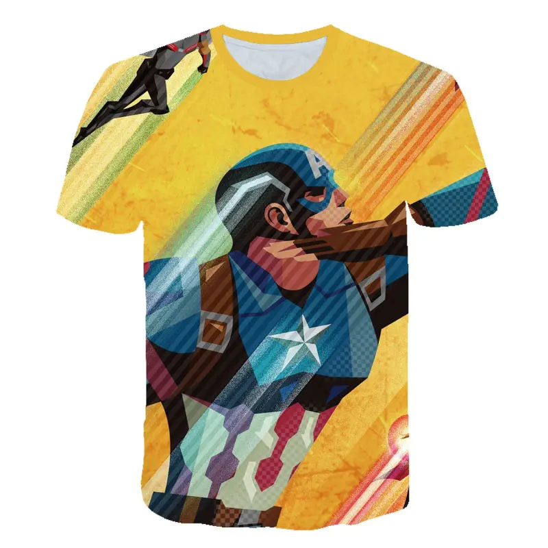 

Summer T-shirt Child Boy Girl T-shirt Clothing Avengers Boy Hero T-shirt 3d Clothes Captain America Batman Spider-Man Superman
