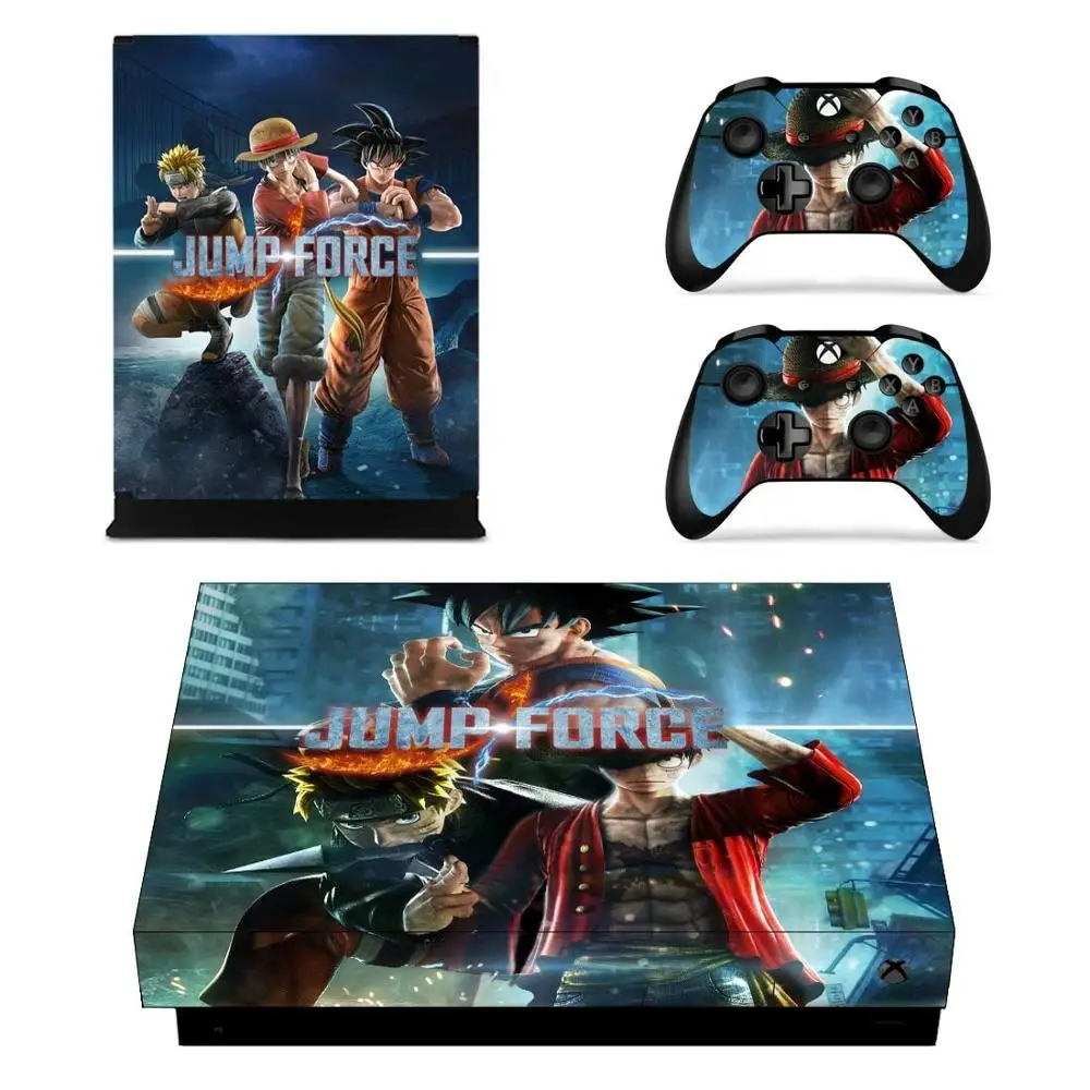 YSX1X2091 Jump Force стикер s для Xbox One X виниловое покрытие наклейки Стикеры для Xbox one X консоли пульта дистанционного управления скины - Цвет: YSX1X2091