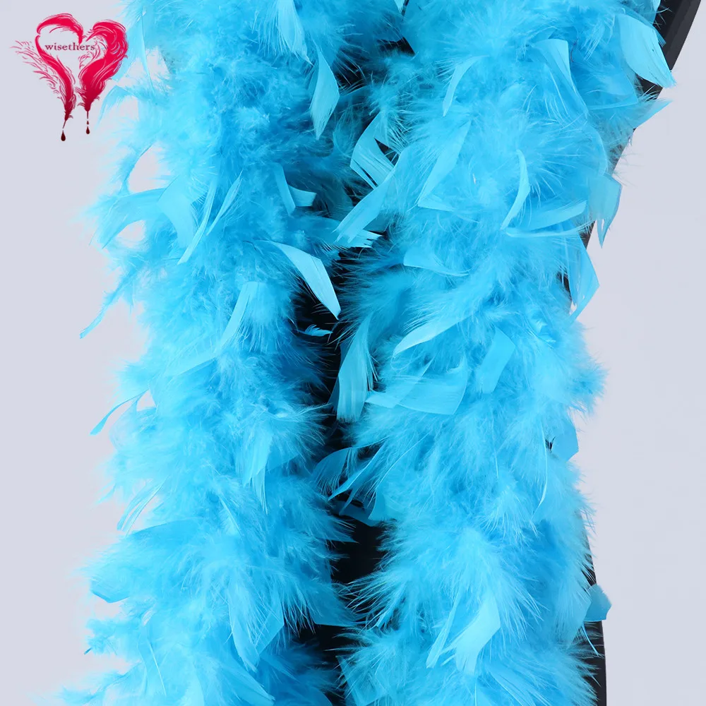 Turkey Feather Boa Party Clothing Fluffy Feather Shawl Dyed Colored for Wedding Carnival Dress Decorative 60 Grams/1 Pcs