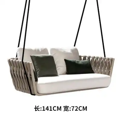 Neue Eq Rattan Hangende Art Wicker Sitz Stuhl Schaukel Erwachsene Mit Kissen Alle Wetter Im Freien Oder Innen Balkon Garten Im Freien Hotel Patio Swings Aliexpress