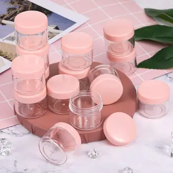 20Pcs 20ml Acrylic Round Clear Jars with Lids for Lip Balms Creams DIY Make Up