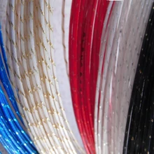 

Powerti 10pieces Badminton String 10M Metal Feather Thread Colorful 0.7mm Machine Badminton Training Sport Net