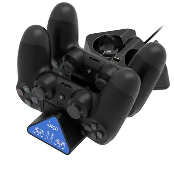 

Controller Charger for PS 4 Charger Station with 2 Micro USB Charging Dongles Dual Charging Dock for Sony for PS4 Slim Pro