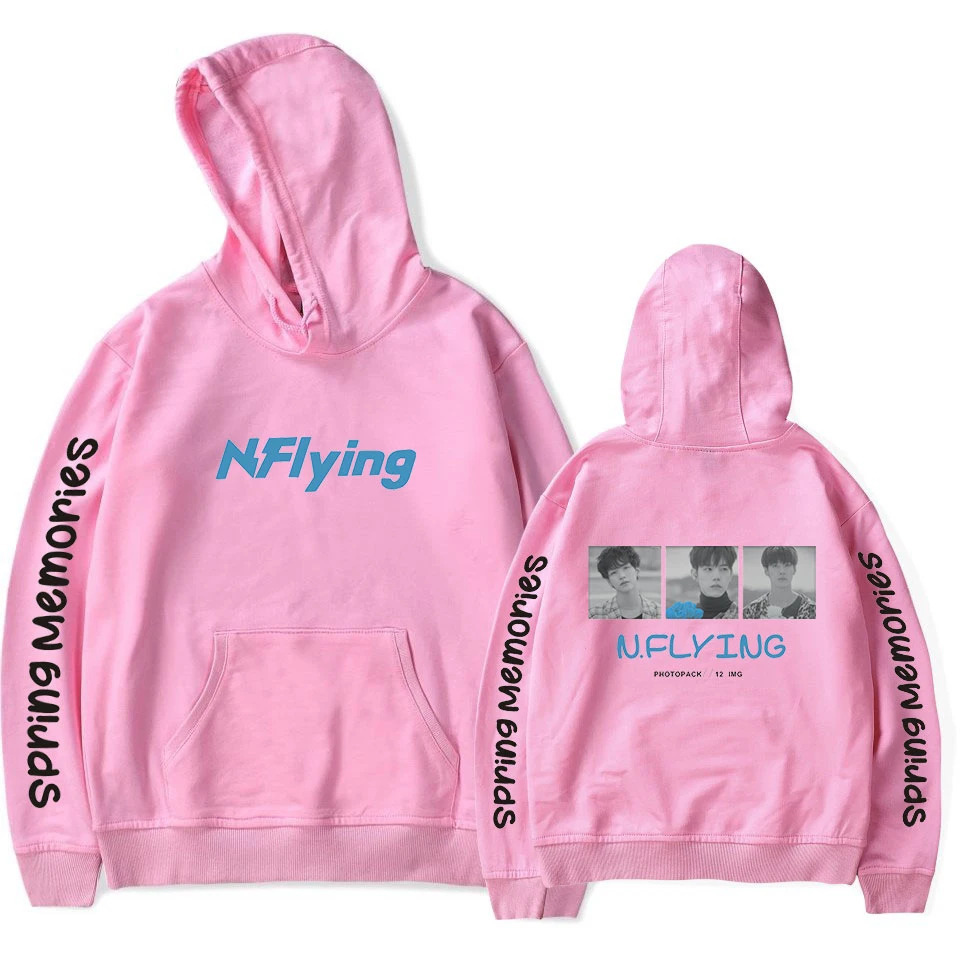 N. Flying толстовки Толстовка Femme осень зима Harajuku уличная одежда худи в стиле хип-хоп для женщин и мужчин с длинным рукавом флис Kpop толстовки