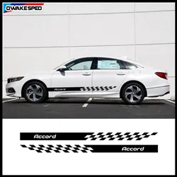 Performance Sport Stripes Colorfull Car Waist Lines Stickers For Honda-Accord Coupe PHEV Auto Body Decor Vinyl Decals (5)_副本