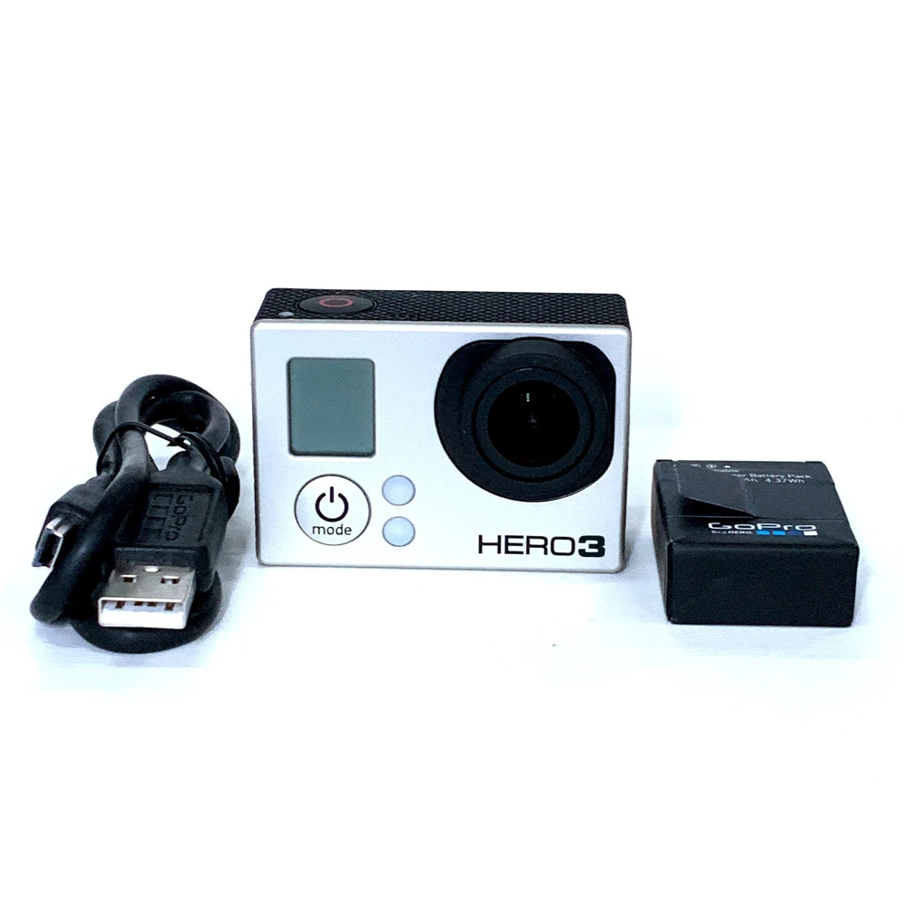 95%New Original For GoPro HERO3 black Edition Adventure Camera+Battery+ charging data cable