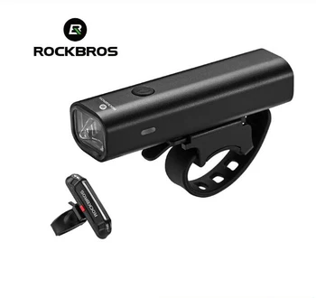 

ROCKBROS MTB Ride Cycling USB Rechargeable Flashlight Safety Tail Light Bicycle Handlebar Front Lamp 400LM Bike Light Headlight