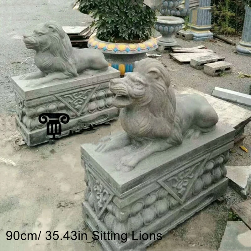 Moules à Lion Chinois En Plastique – Paire Réutilisable Pour Créer Des Statues De Jardin En Béton, Déco Bonsaï