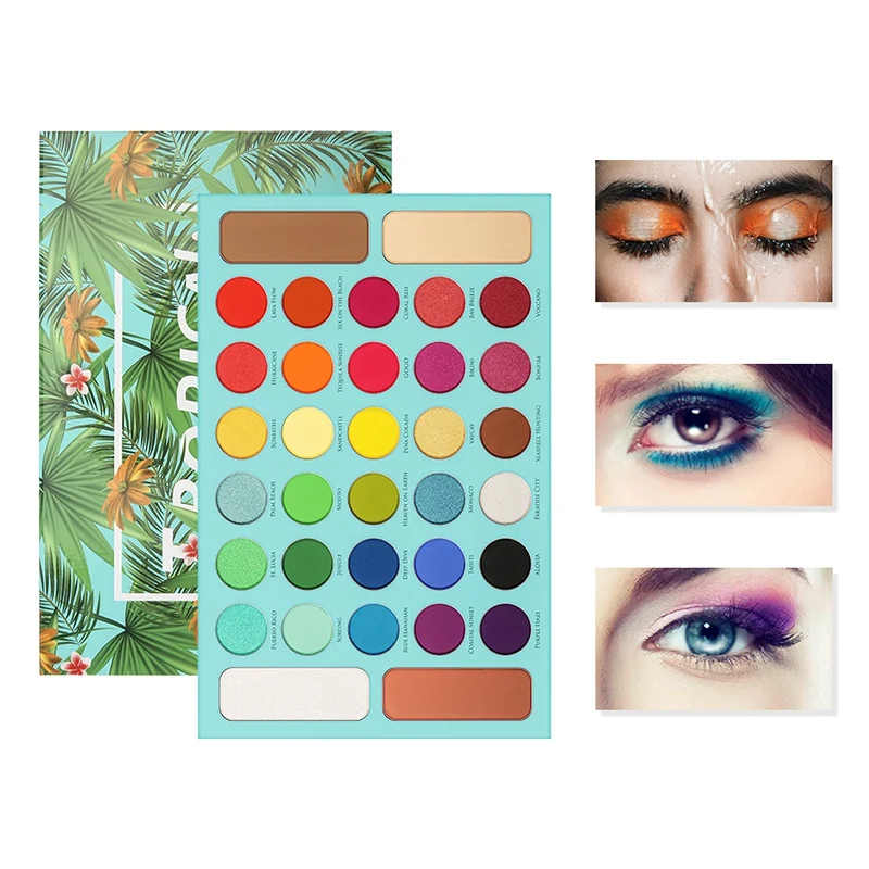 

New Docolor 34 Color Matte Shimmer Eyeshadow Palette Waterproof Smudge-proof Eye Shadow Powder