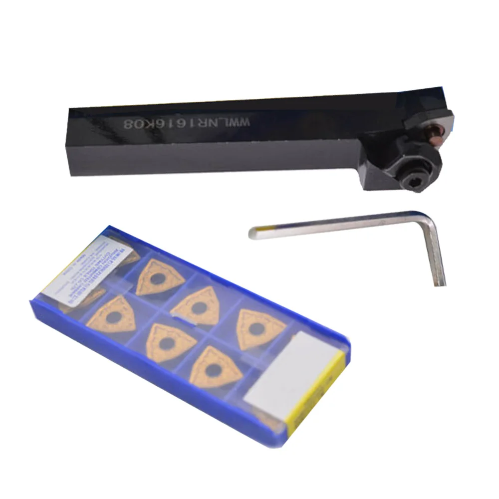 

WWLNR1616K08 Right Hand Lathe Turning Tool Boring Bar Holder+inserts Cutter Kit