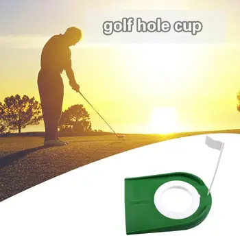 

Golf Putting Green Regulation Cup Hole Flag Indoor Home Training Trainer Outdoor Yard Practice Aids L7H7