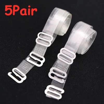 5 Pair 1/3/5 пар Регулируемый прозрачные бретельки бюстгальтера Невидимый бюстгальтер без бретелек бретельки ремешки для бюстгальтера Аксессуары для нижнего белья - Цвет: 5 Pair