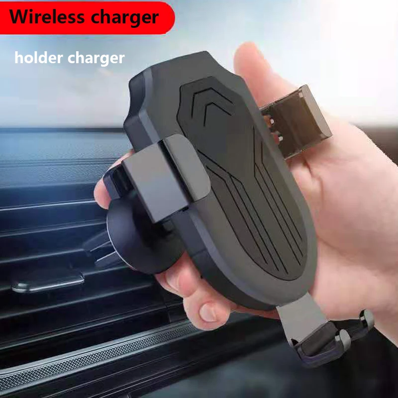 

QI fast phone car holder wireless charger for iphone 11 pro max X XS XR 7 8 plus USB phone charger for Xiaomi mi 9 mi 8 9t