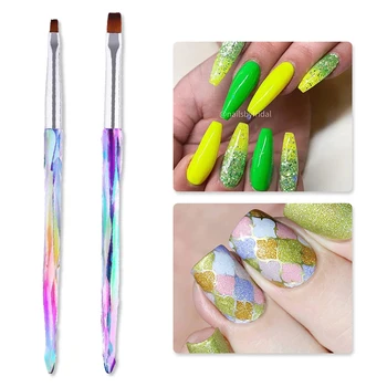 

BORN PRETTY UV Gel Brush Colorful Hand Gel Painting Nail Brush Flower Drawing Pen Extension Brush Nail Art Tool DIY Design