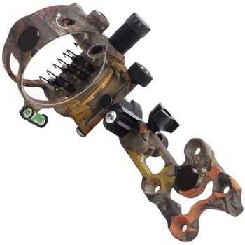 

7 Pin Archery Sight Compound Bow Micro Sight Adjust Detachable Camouflage for Left Right Hand