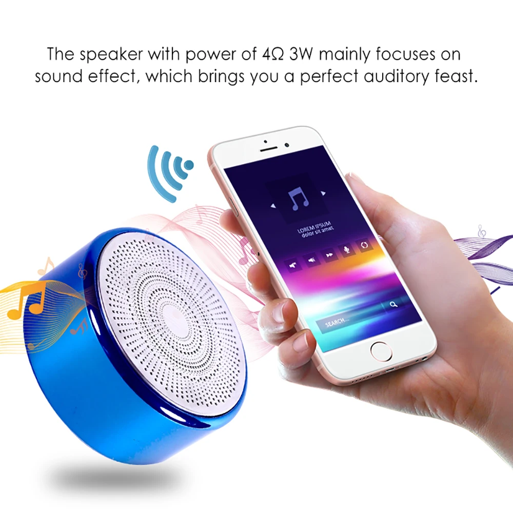 

Mini Waterproof IP67 Bluetooth 5.0 Speaker TWS Wireless Stereo Speaker Portable Speaker Music Loudspeaker for Smartphone Tablet