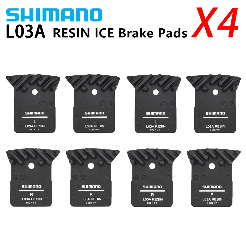 4 пары Shimano L02A L03A полимерный диск тормозные колодки с ребром для плоское крепление BR R9170/8070/7070, RS805, BR RS505 дорожные дисковые суппорты