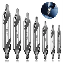 

HSS Combined Center Drills 60 Degree Countersinks Angle Bit Set 1.0mm 1.5mm 2.0mm 2.5mm 3.5mm 5mm Metal Drill Bit