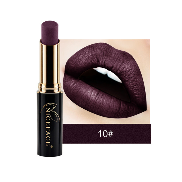 24 Colors Matte Women Lipstick Labiales Beauty Make Up Long Lasting Waterproof Metallic Lipstick Drop Shipping New Hot TSLM1