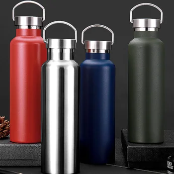 

600ML Stainless Steel Thermos Bottle Large Capacity Vacuum Flask Water Bottle Outdoor Portable Cycling Sports Bottle Travel Mug