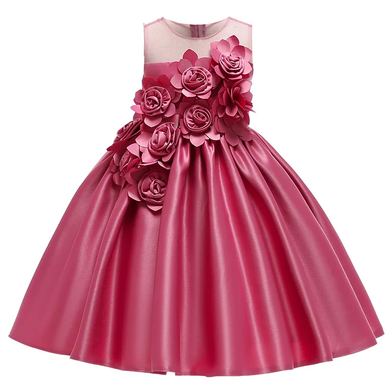 Kids Dresses For Girls Princess Dress Christmas Elegant Children Evening Party Dress Flower Girls Wedding Dress vestido infantil