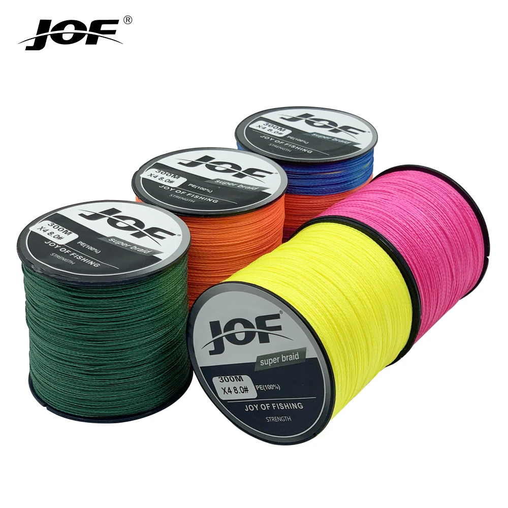 Jof Pe Fishing Line 4 Sthands 300m Braided Pe Line Super Strong