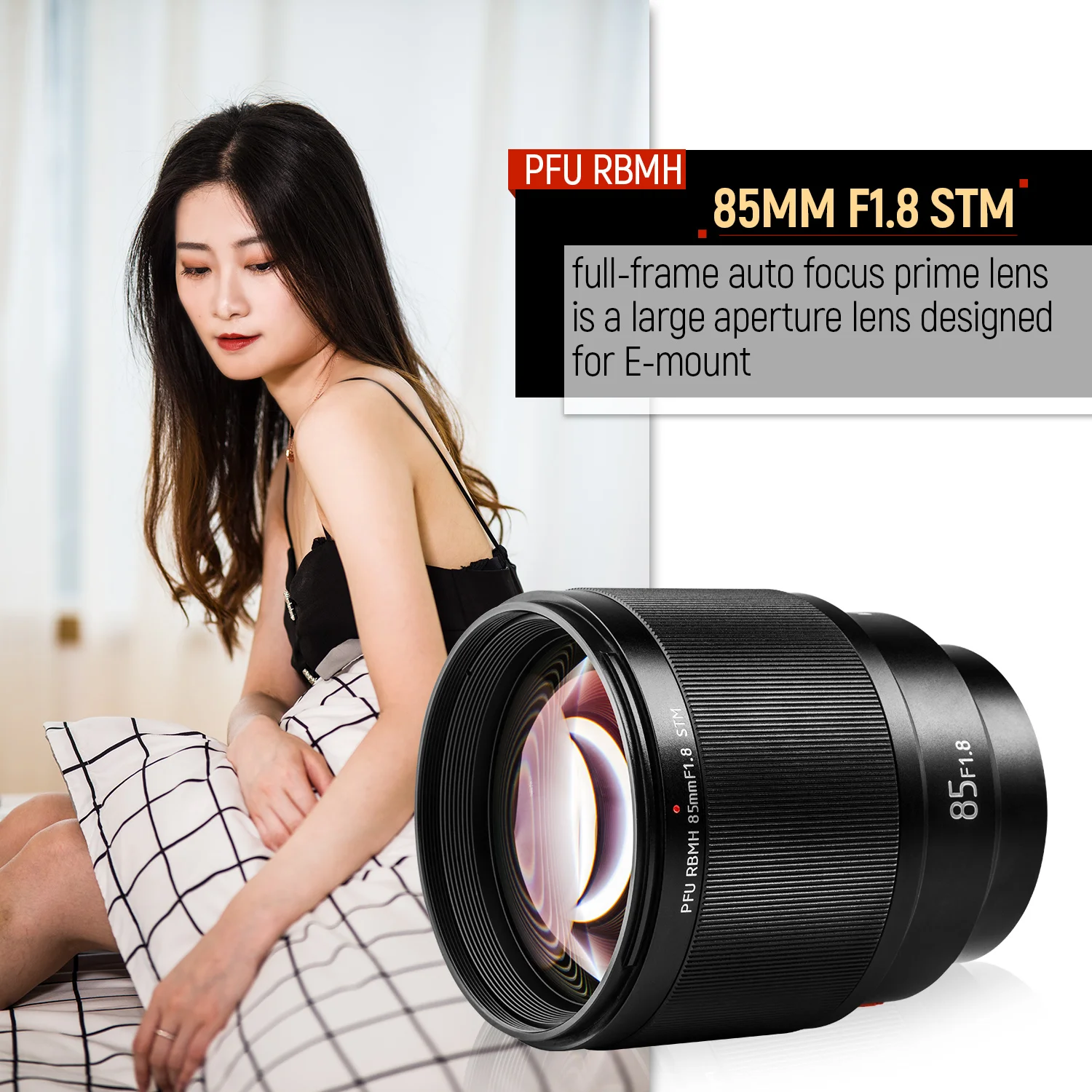 VILTROX 85mm f1.8 STM Auto Focus Fixed focus lens F1.8 Full frame Lens for Camera Sony E mount A9 a7III a7RIII a7SII A6500 A6400