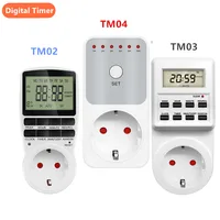 TM02 /TM03 /TM04 Electronic Digital Timer Kitchen Timer Socket Outlet Programmable Timing   Power Metering  Socket 43% OFF 1