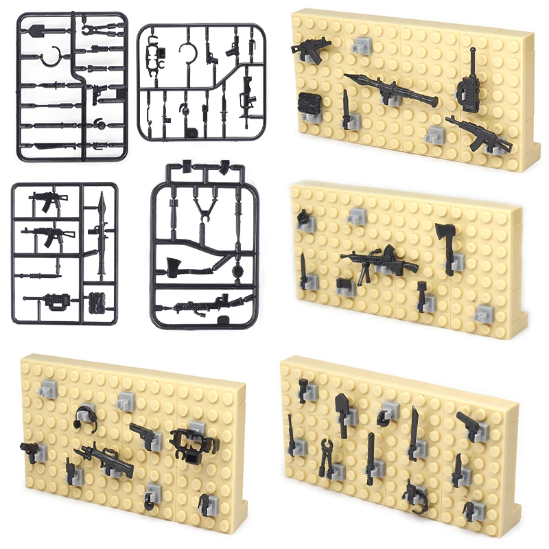 Горячая ww2 оружие военные блоки оборудование пистолет топор меч армейские фигурки оружие Солдат Военные совместимые другие строительные блоки игрушки
