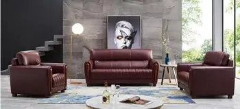 

High-quality leather couch living room sofa