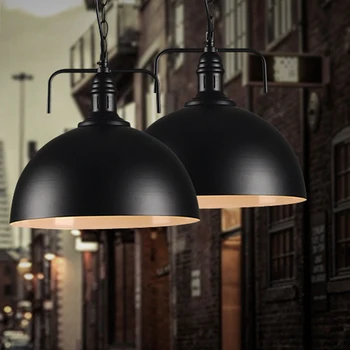 

Loft Factory Industrial Wind Retro Black Chandelier Simple American Country Living Room Restaurant Bar Tieyi Single Head