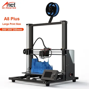 

2020 New Arrival Large Printer Anet A8 Plus All Metal Printer DIY 3D Printer With 300*300*350mm Printing Size