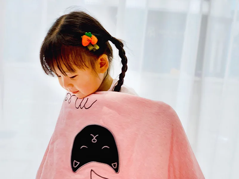 Adorável dos Desenhos Animados do Bebê Tricô de Alta Qualidade do Jardim Crianças Sukura Flor Cobertor Infância Swaddle Algodão Impressão Reativa Nap 23 Cobertores e mantas