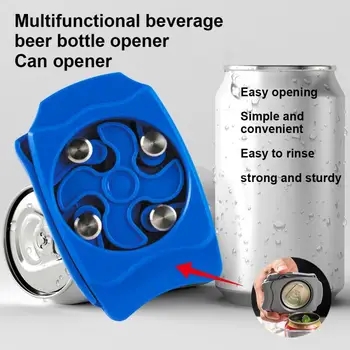

1Pcs Multifunctional Can Opener Kitchen Opener Can Opener Can Opener Bar Tool Safety Easy Topless Manual Can Opener Beer Opener