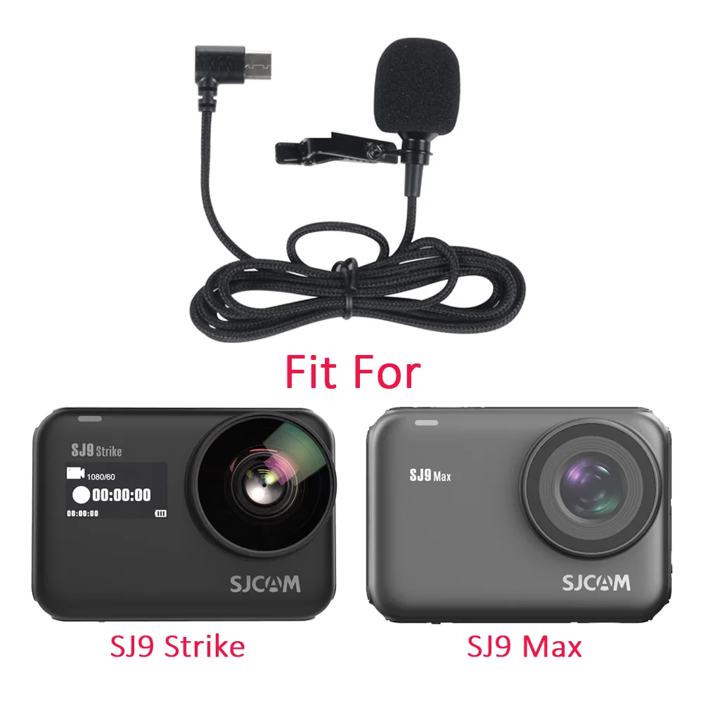 Оригинальный SJCAM SJ8 SJ9 аксессуары Type C разъем внешний микрофон для серии Strike Max 4K
