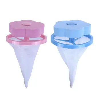 

Washing Machine Floating Filter Flower Shape Washing Machine Hair Removal Clean Net Bag Floating Filter Accessories for Home