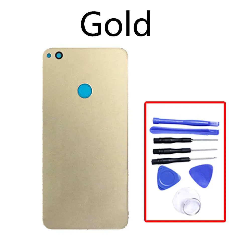 Gold-With tool Заднее стекло для huawei P8 Lite батарея задняя крышка Замена для huawei P9 Lite Корпус чехол Корпус корпус - Цвет: Gold-With tool