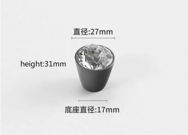 single hole Роскошные хрустальные дверные ручки для шкафа, европейские ручки для кухонного шкафа и ручки из цинкового сплава, стразы, золотая ручка 96 мм - Цвет: single hole