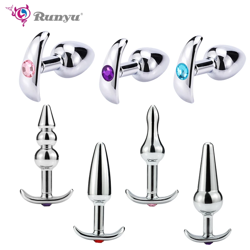 Metal Anal Toys Butt Plug Stainless Steel Sex for Women Adult Products Men Small Size | Красота и здоровье
