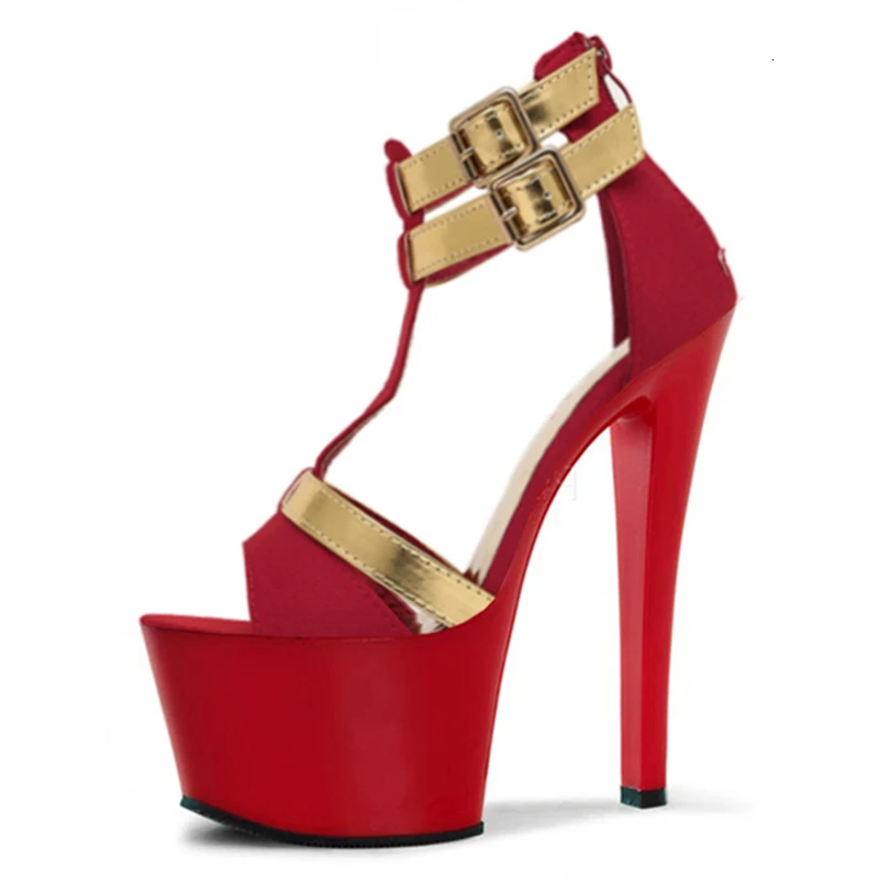 

Wholesale Gladiator Party High-heeled Female Shoes Peep-toe Ankle Thick Platform Belt-buckle Sandals Waterproof