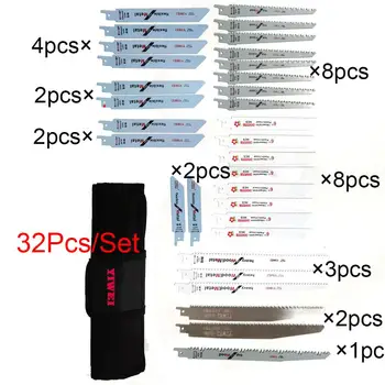 

32pcs/set Reciprocating Jig Saw Blades for Cutting Wood Metal Plastic Power Tools Accessories