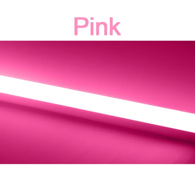 T5 Светодиодная ламповая лампа 1ft Люминесцентная Лампа 220v 230v 240v 2835 Smd панель с лампочками бар природа белый 4000k красный зеленый ледяной, синий, розовый 0,3 m - Испускаемый цвет: Pink