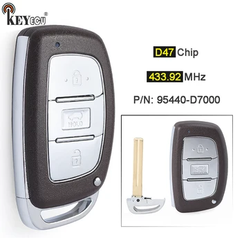 Keyforkess FSK 433.92MHz ID47 Chip FCC ID: FOB-4F11 P/N: 95440-D7000 3 pulsanti Smart Remote Key Fob per Hyundai Tucson 2018-2020