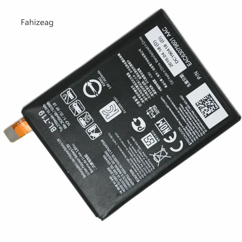 Fahizeag 2700 мА/ч, BL-T19 телефон Батарея Замена для LG Nexus 5x H790 BLT19 H791 H798 мобильного телефона