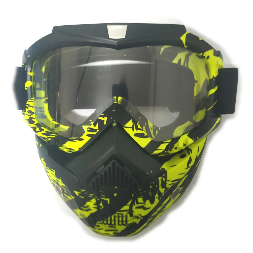 Men Women Modular Ski Snowboard Mask Snowmobile Skiing Goggles