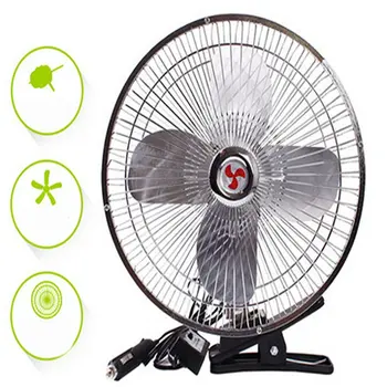 

Truck Van Car Fan 8 Inch 12v High Power All Metal Adjustable Speed Fan Electric Auto Cooling Fan Rotatable