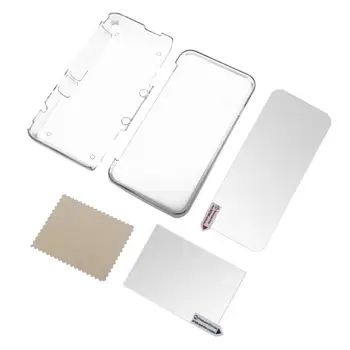 

Transparent Protective Cover Case + Screen Film for Nintendo NEW 2DS XL Game Console Protect Case