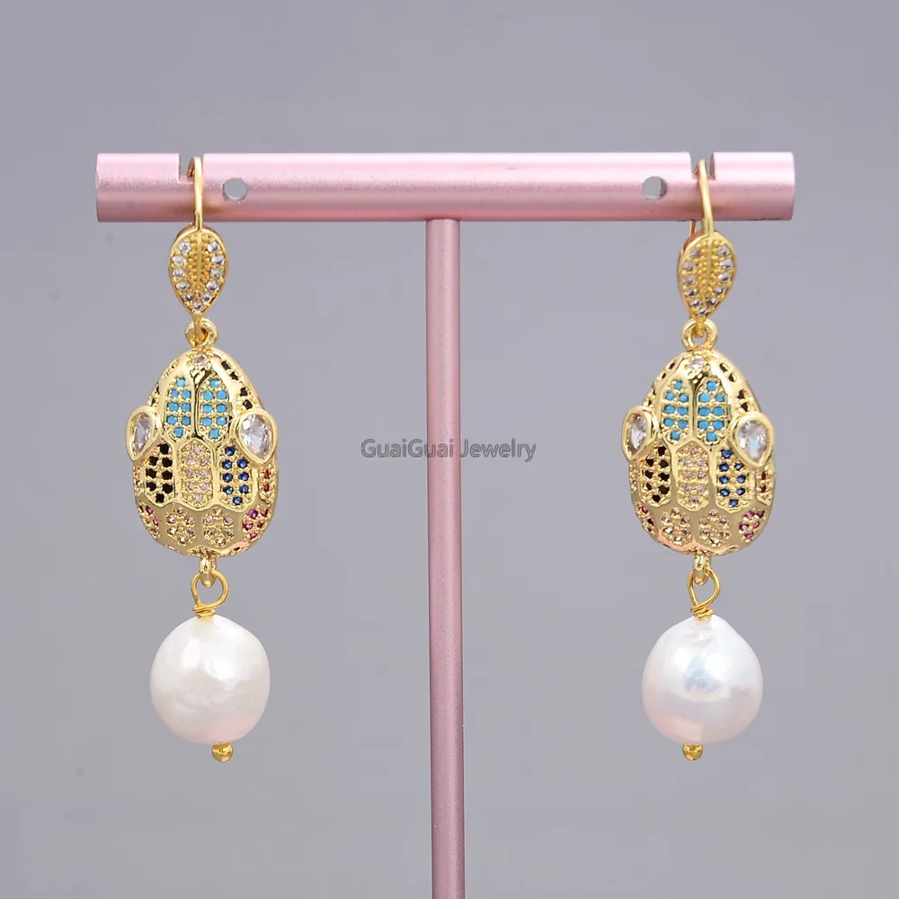 pearl gg earrings