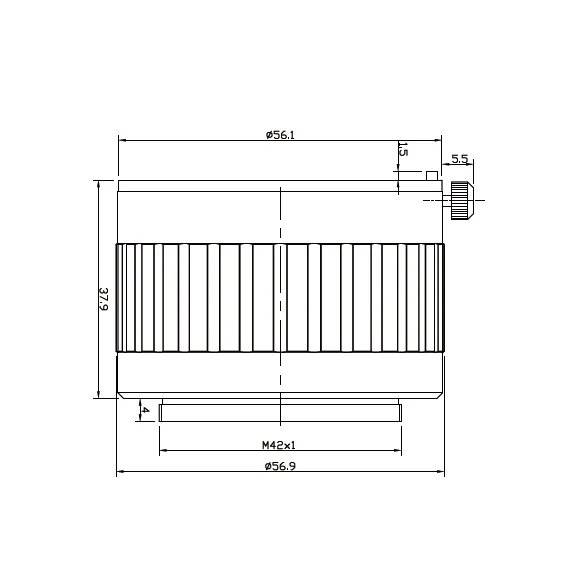 F-Mount(AI) объектив к T-mount(M42* 1) адаптер камеры, 37,9 мм длина подходит для basler камеры 9 мм оптического расстояния